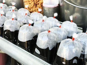 Close-up of food for sale in market