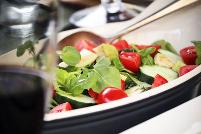 Close-up of salad in bowl