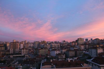 Cityscape at sunset