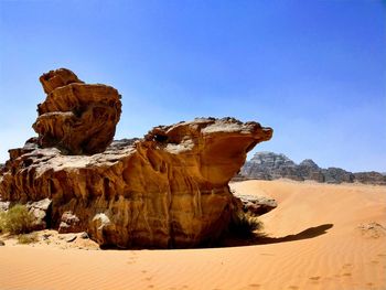 Rock formations in desert