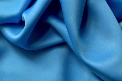 Full frame shot of blue fabric