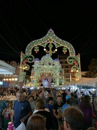 Crowd at night