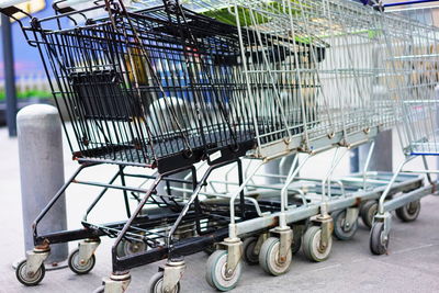 View of shopping cart