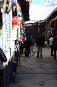 People walking in city