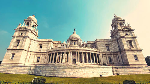 Low angle view of building against sky