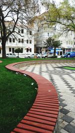 Road in front of buildings