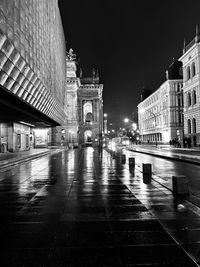 Opera house at night in prague