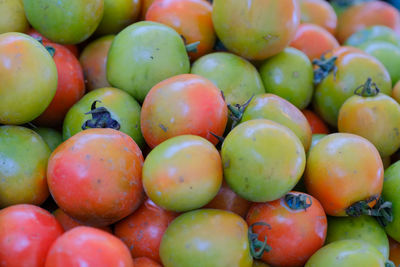 Full frame shot of fruits for sale in market