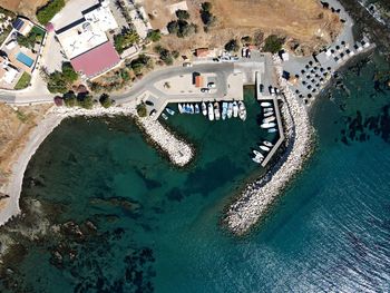 Fishing port as seen from above