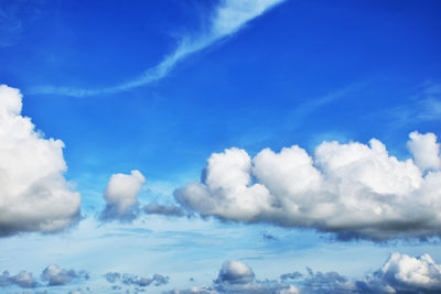 Low angle view of clouds in sky