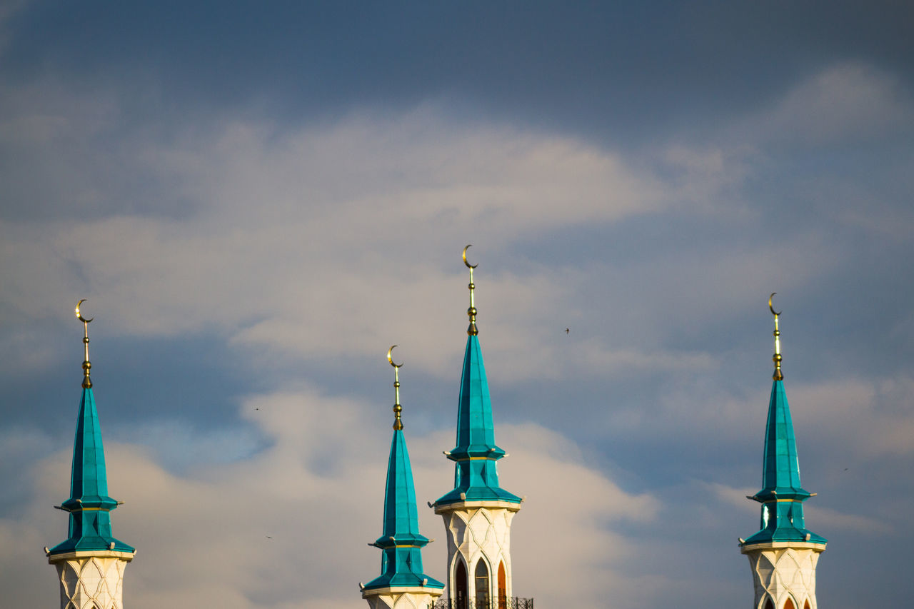 LOW ANGLE VIEW OF BELL TOWER AGAINST SKY