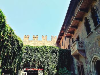 Low angle view of building against sky