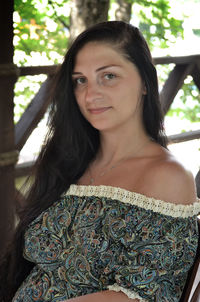Portrait of beautiful woman