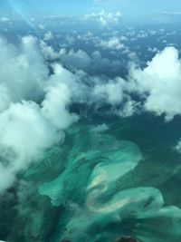 Aerial view of cloudscape