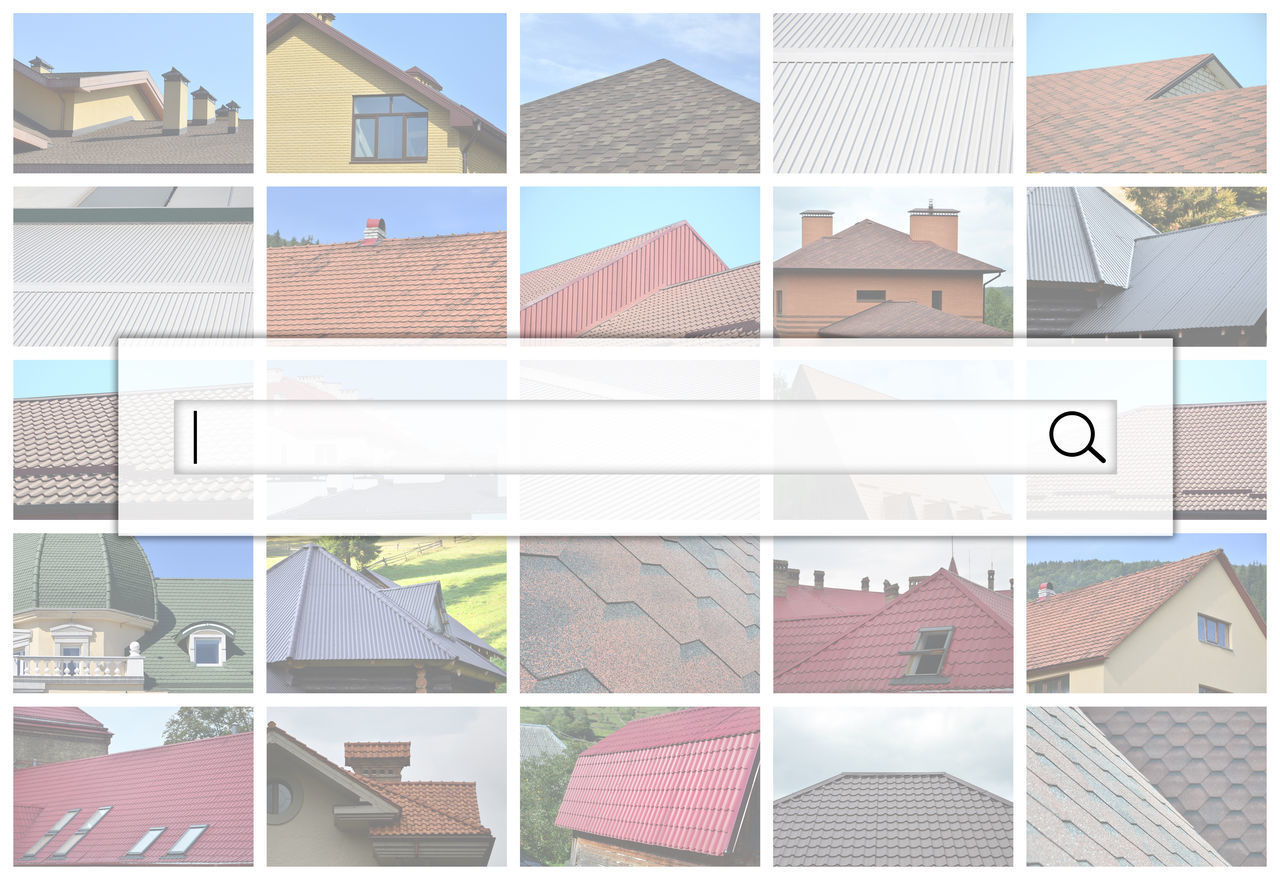 DIGITAL COMPOSITE IMAGE OF MULTI COLORED BUILDING ROOF