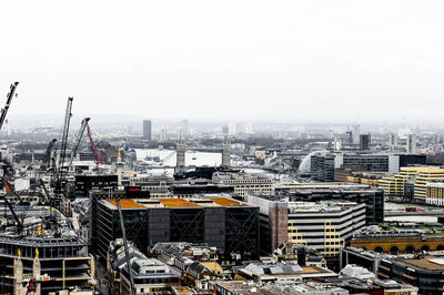 High angle view of cityscape