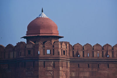 Historic building against clear blue sky