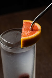 Close-up of drink on table