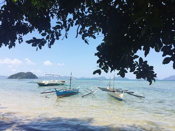 Scenic view of sea against sky