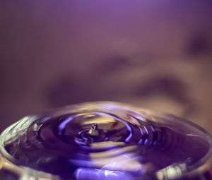 Close-up of glass of water on table