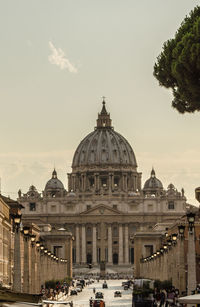 St peters basilica against sky in city