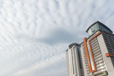 Low angle view of buildings against sky