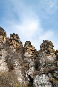 Mountains under the sky