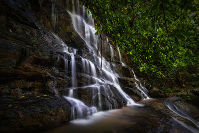 Hidden waterfall in forest
country waterfall at jonggol, bogor. 