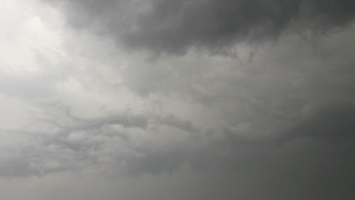 Low angle view of storm clouds in sky