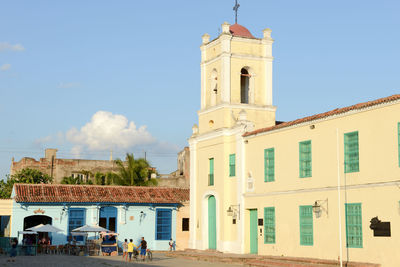 View of bell tower against sky