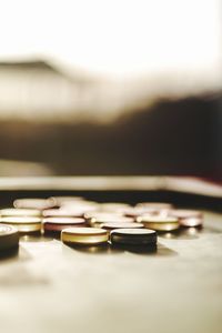 Close up of electric lamp