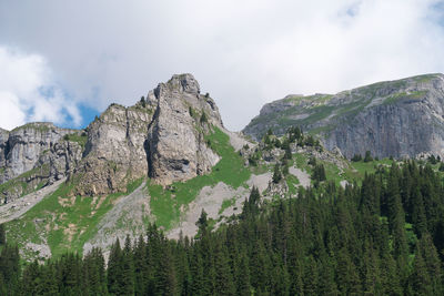 Scenic view of rocky mountains against sky