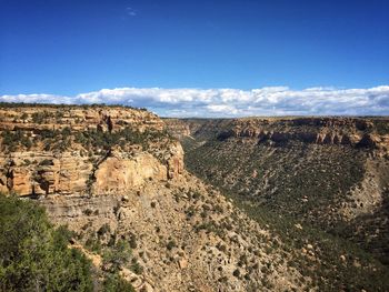 Scenic view of mesa verde national park against sky