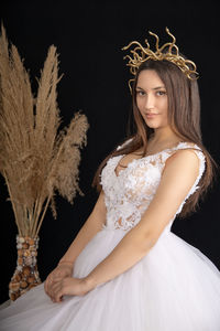 Portrait of a beautiful young woman