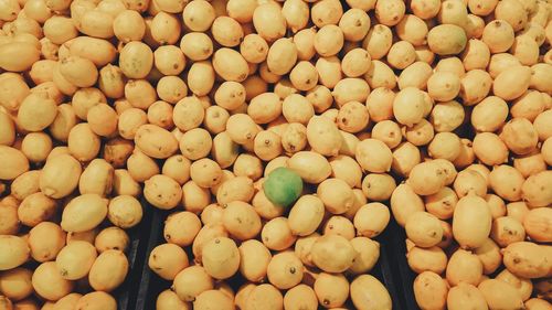 Full frame shot of beans in market