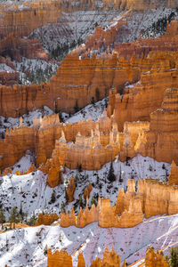 Full frame shot of rock formations hoodoos bryce canyon national park 