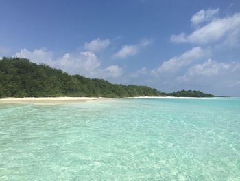 Scenic view of sea against sky