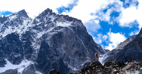 Man and mountain