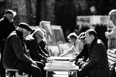 Man sitting on bench