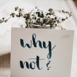 Close-up of text on white wall