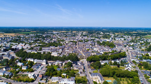 High angle view of cityscape