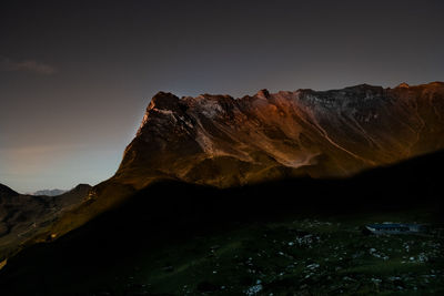 Scenic view of mountain against sky