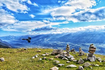 Scenic view of landscape against sky