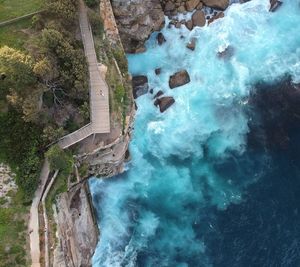High angle view of swimming pool
