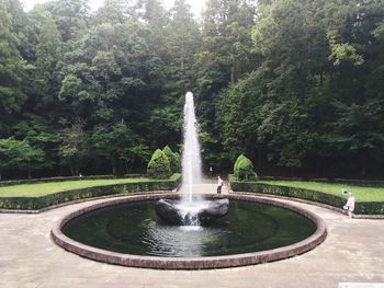 Fountain in park