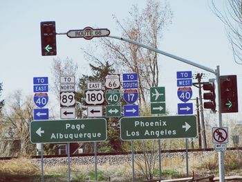 Low angle view of signboard