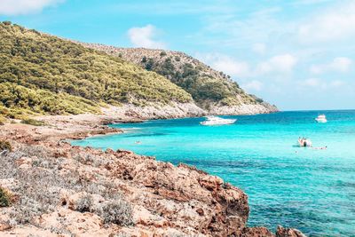 Scenic view of sea against sky