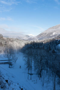 Snow covered landscape