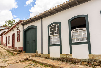 Historic colonial houses on tiradentes city 