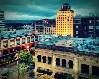 Buildings in city